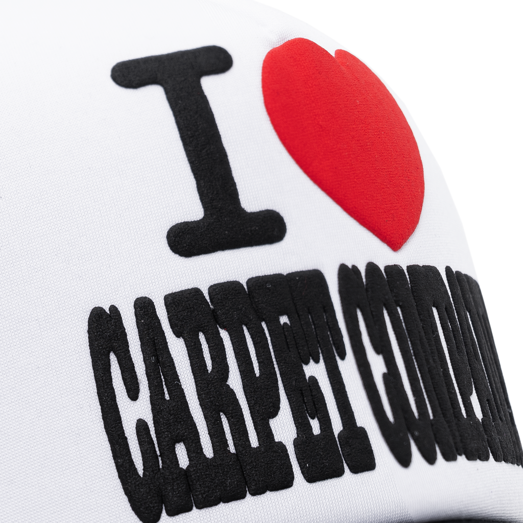 I Heart Carpet Trucker Hat - Black