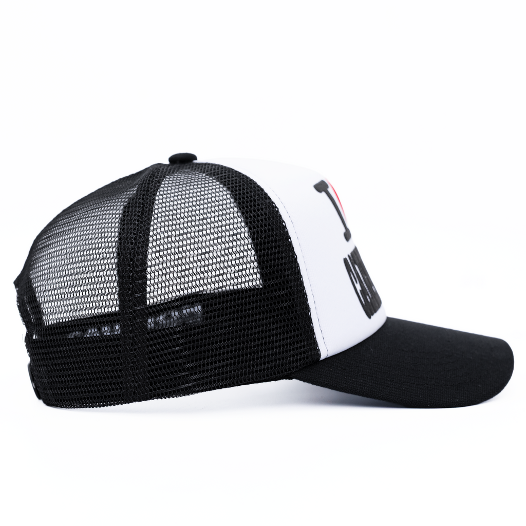 I Heart Carpet Trucker Hat - Black