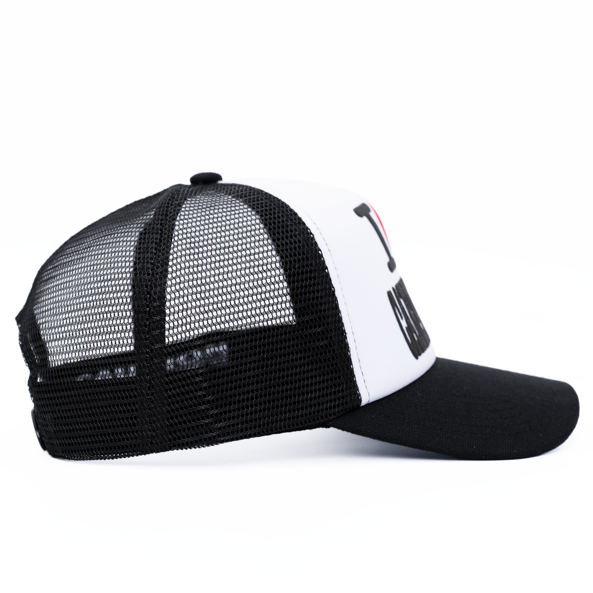 I Heart Carpet Trucker Hat - Black