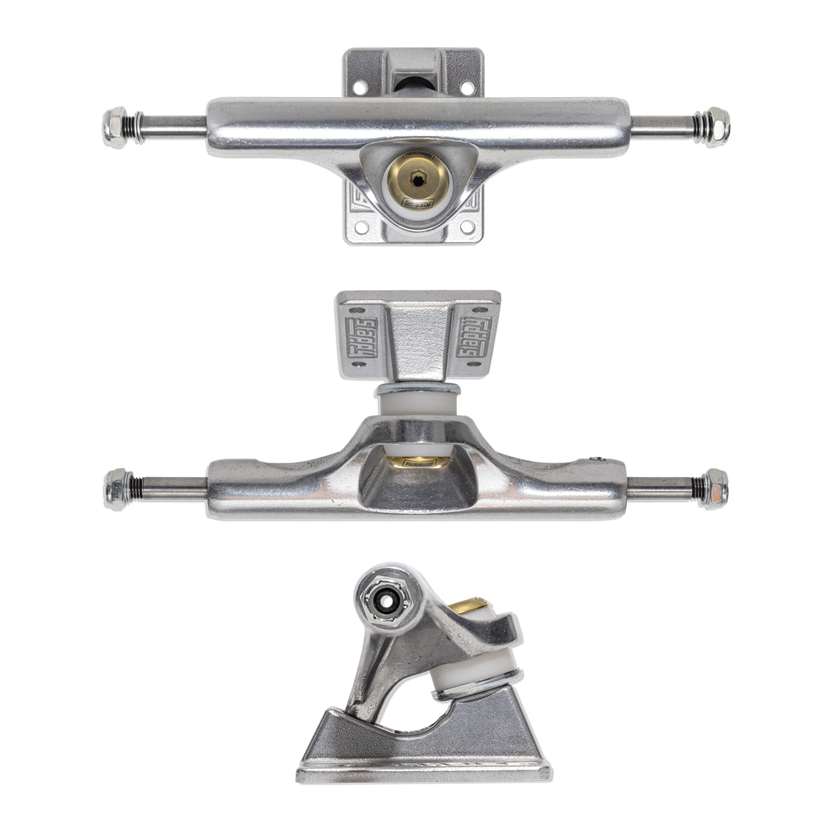 ST1 Inverted Hollow Lights Ultra Low Kingpin Trucks - Polished (Pair)