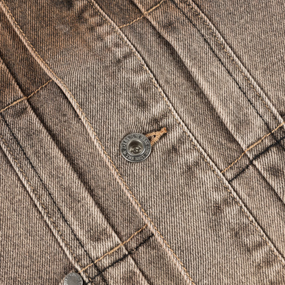 Denim Jacket - Dipped Sandblasted Brown