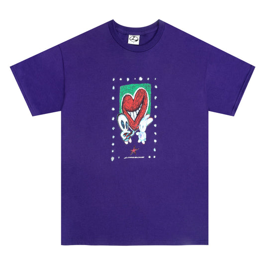 Heart Throb Tee - Dark Purple