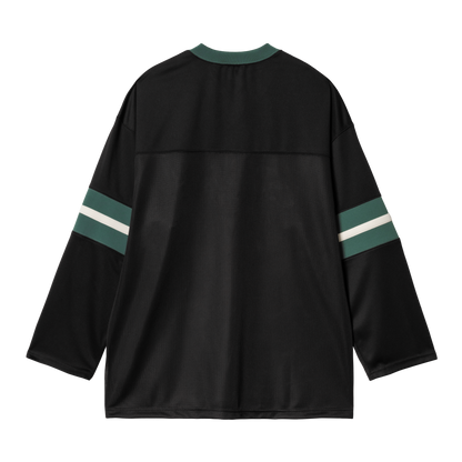L/S Detroit Mesh Tee - Black / Conifer / Wax