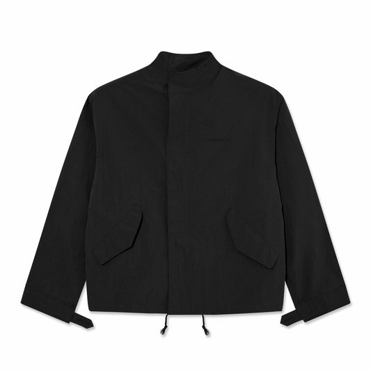Cropped Parka Jacket - Black