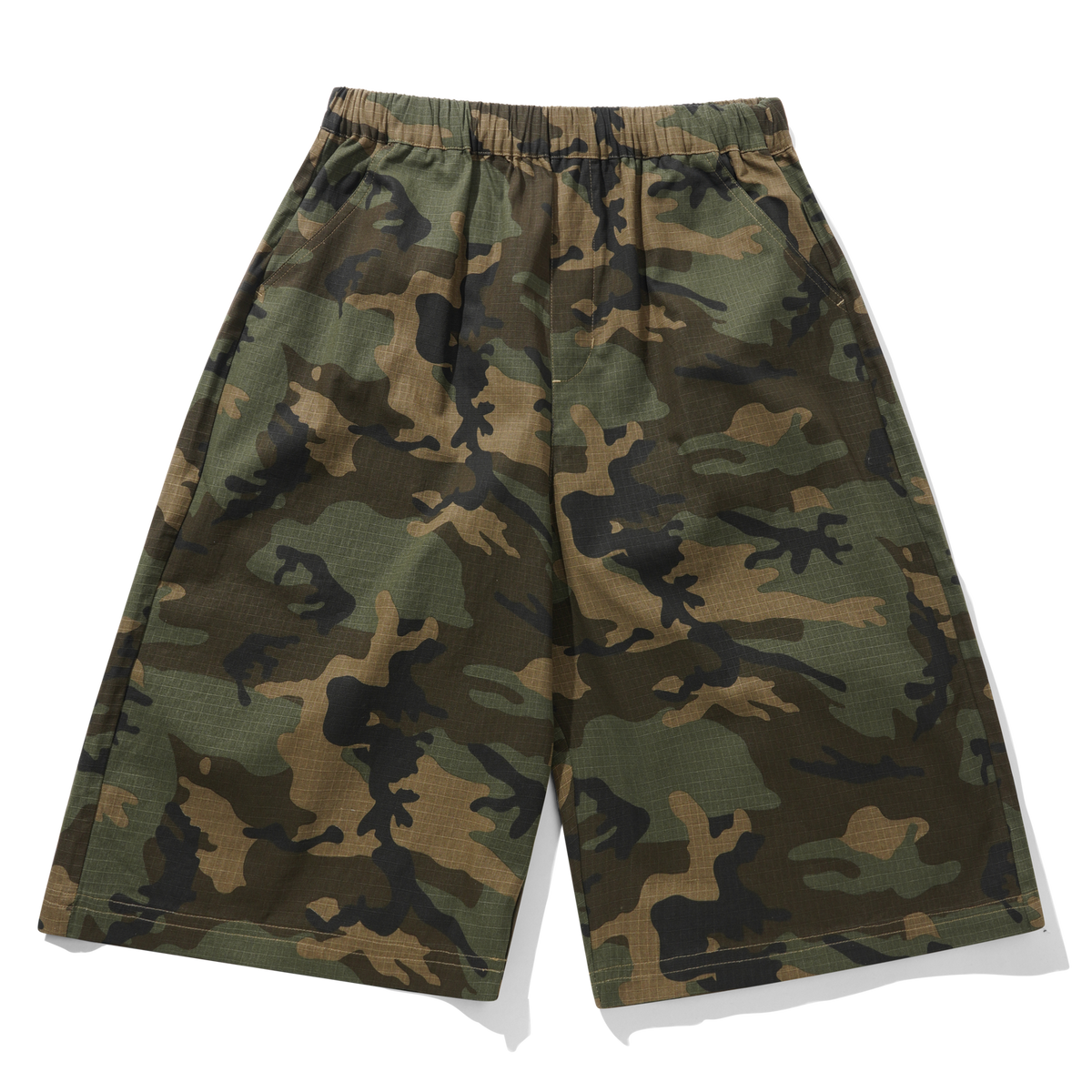 Loose Shorts - Woodland Ripstop Camo