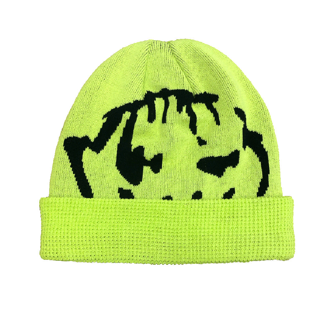 Mask Beanie - Safety Green