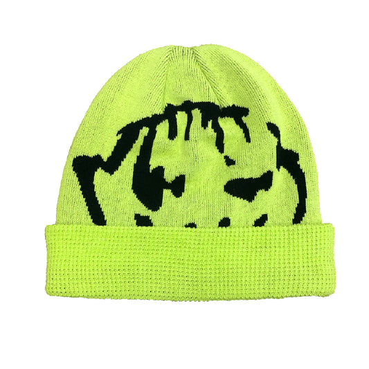 Mask Beanie - Safety Green