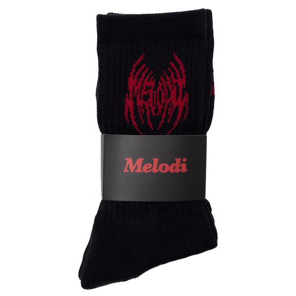 Cushioned Logo Socks - Black