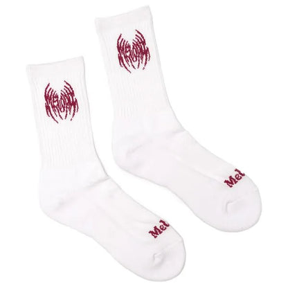 Cushioned Logo Socks - White