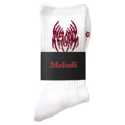 Cushioned Logo Socks - White