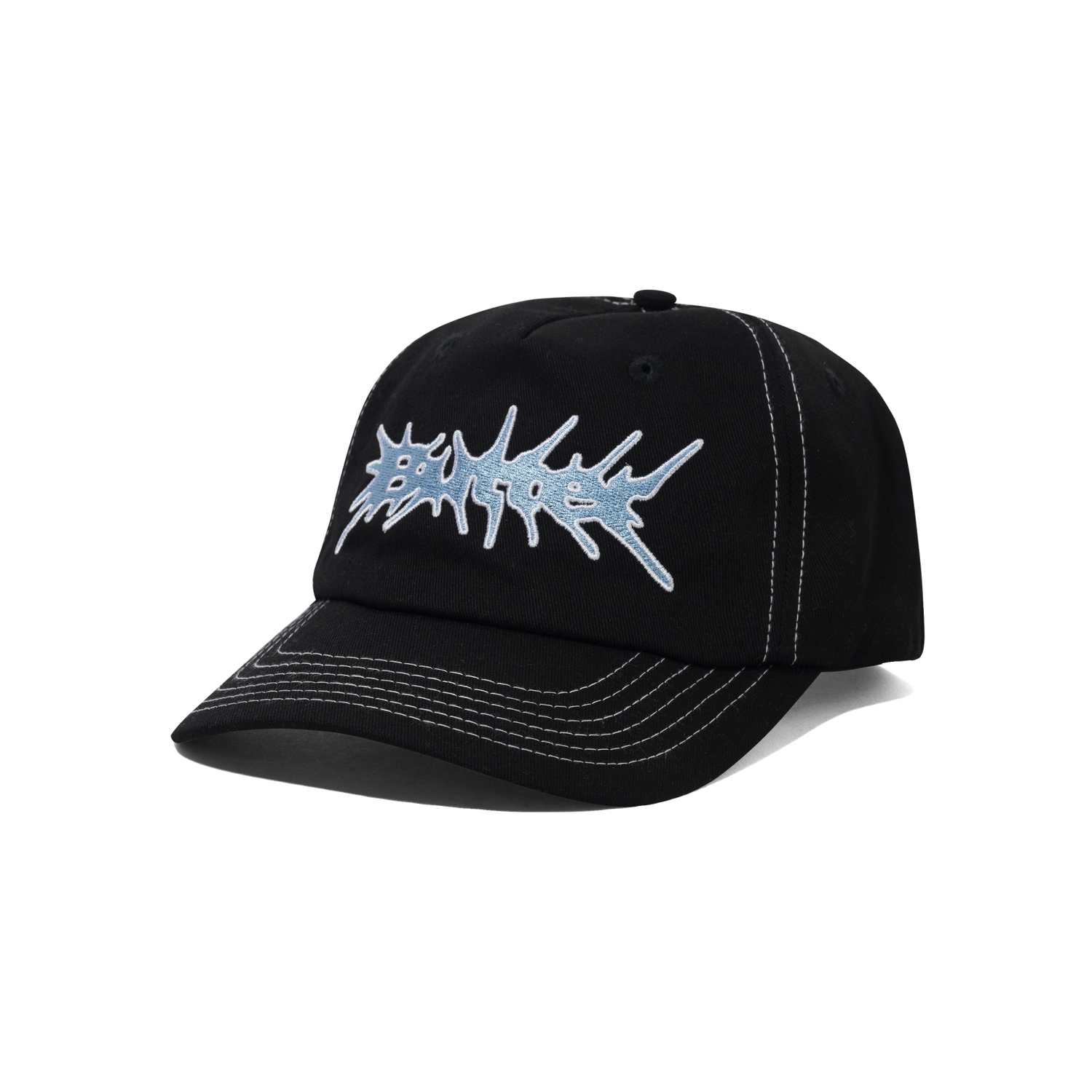 Nail 5 Panel Cap - Black