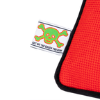 Needlepint Pillow - White / Red / Black