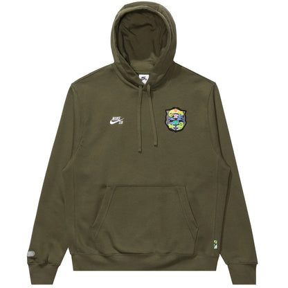 Federation Agnostic Pullover Fleece Skate Hoodie - Olive