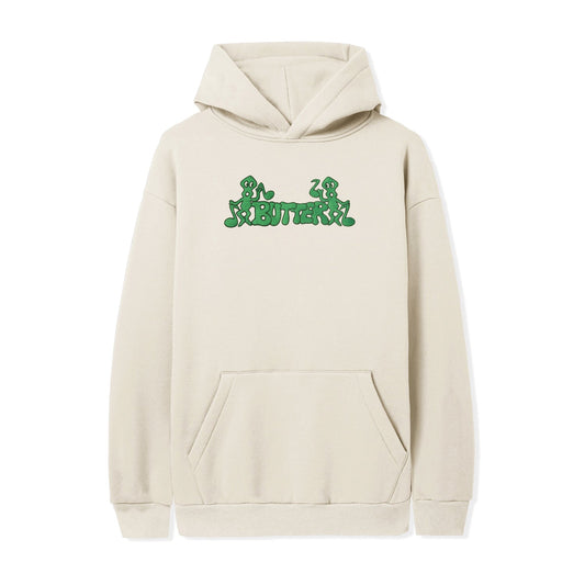 Notes Embroidered Hoodie - Cream