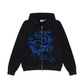 Draco Zip Hoodie - Black