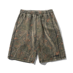 Overlock Stitch Fleece Shorts - Forest Camo