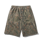 Overlock Stitch Fleece Shorts - Forest Camo