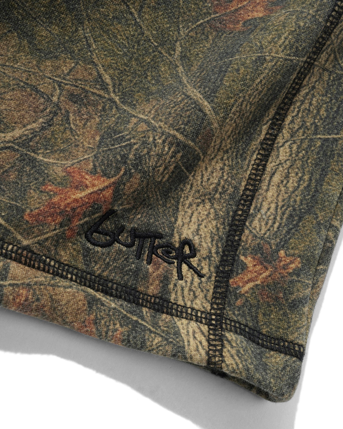 Overlock Stitch Fleece Shorts - Forest Camo