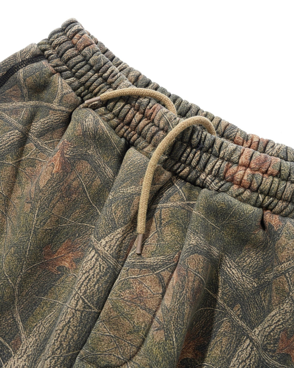 Overlock Stitch Fleece Shorts - Forest Camo
