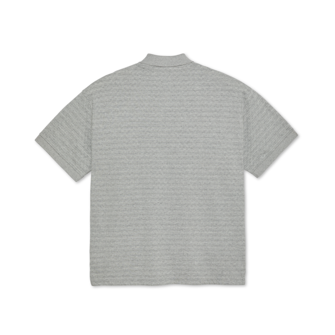 Checkered Surf Polo Shirt - Grey