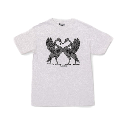 Birds Tee - Grey Marl