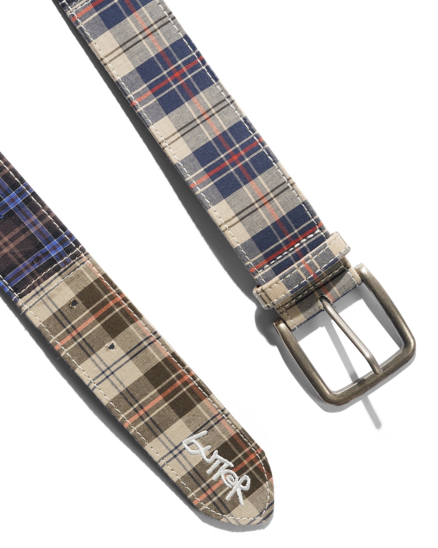 Patchwork Plaid Belt