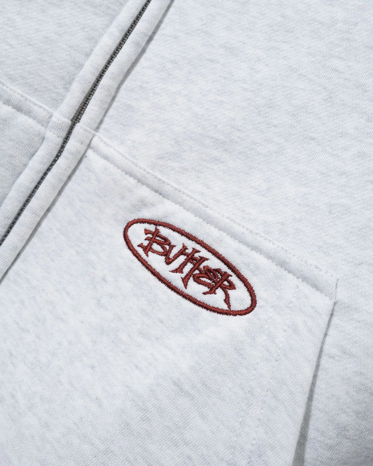 Plaid Lined Zip-Thru Hood - Ash