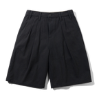 Pleated Shorts - Washed Black