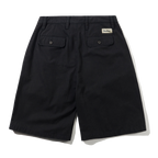Pleated Shorts - Washed Black