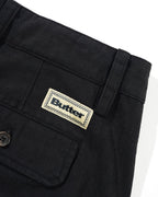 Pleated Shorts - Washed Black
