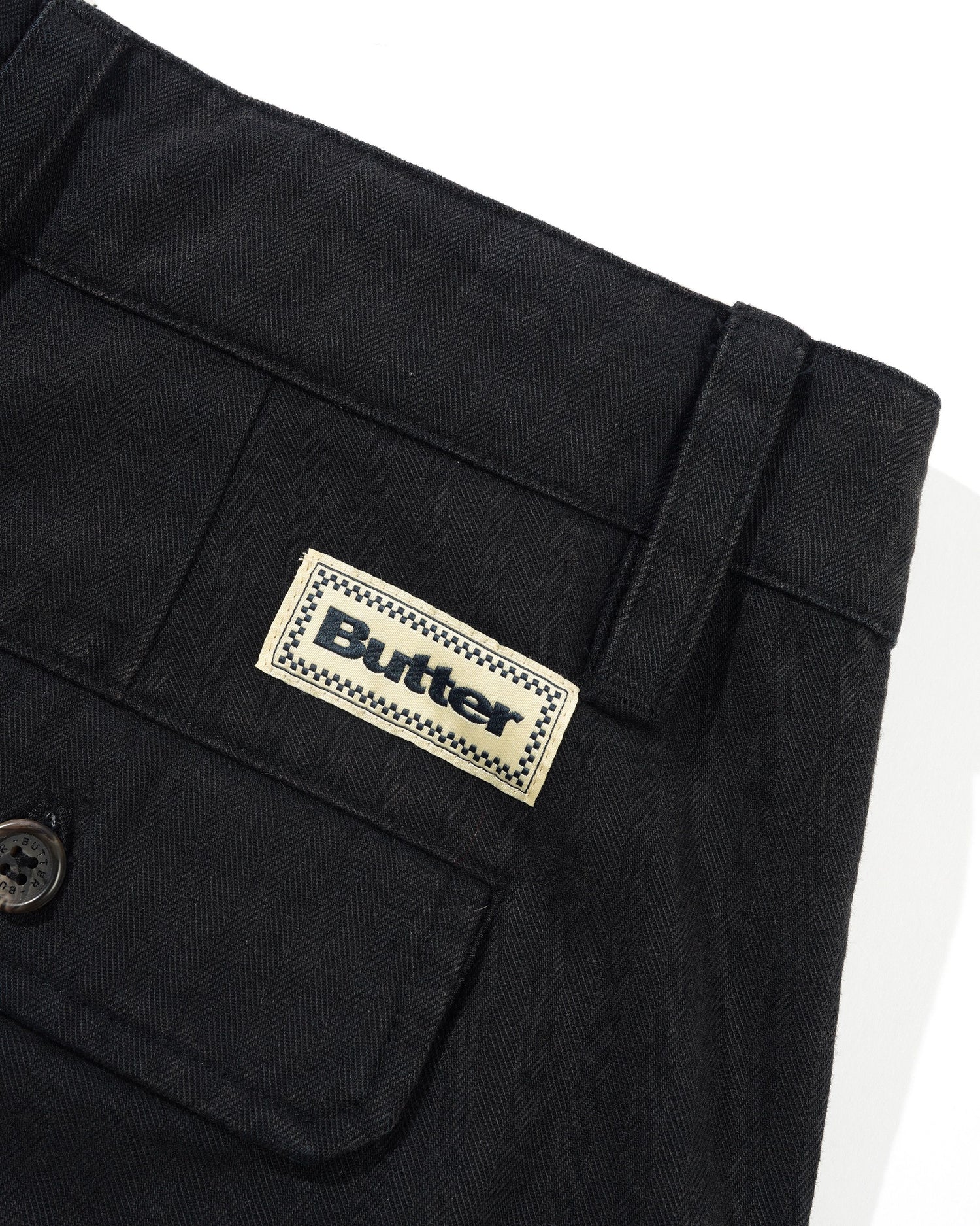 Pleated Shorts - Washed Black