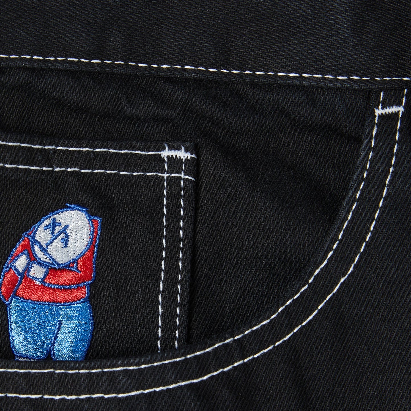 Big Boy Pants OG Logo - Black / White Stitching