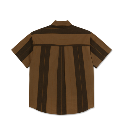 Mitchell Shirt - Brown Block Stripe