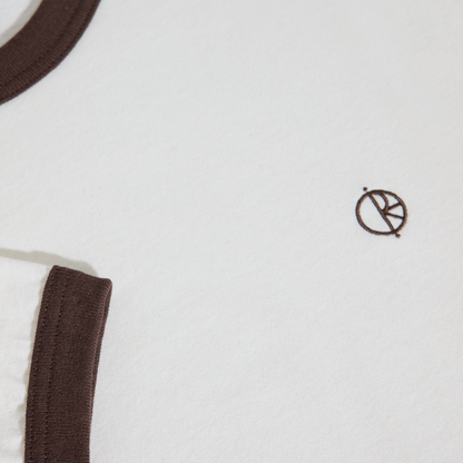 Ringer Tee - Ivory / Chocolate