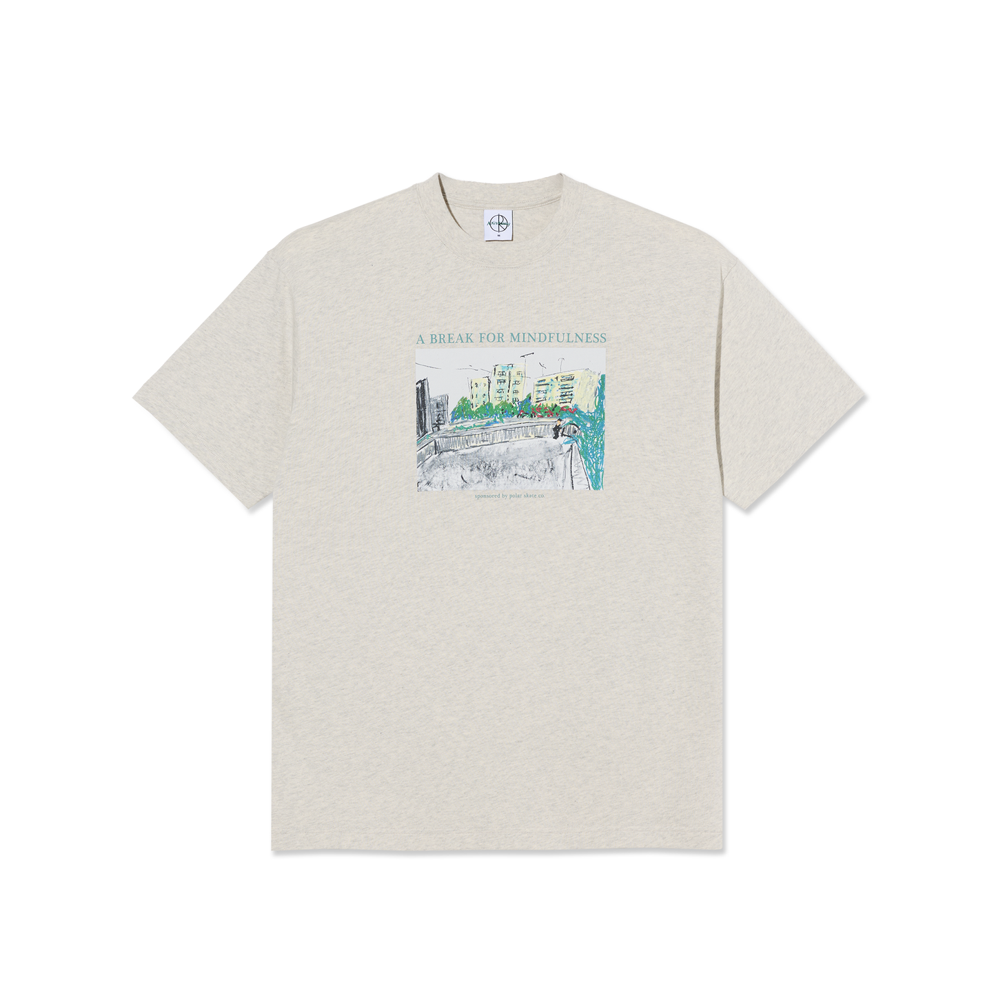 Mindfullness Tee - Ivory Grey Melange