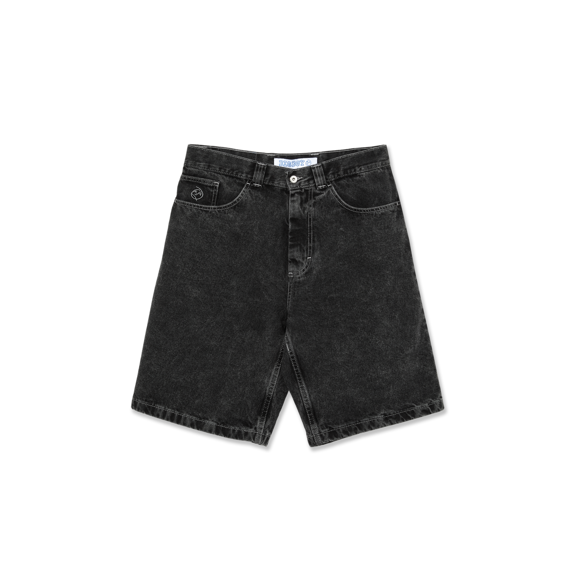 Big Boy Jeans Shorts - Silver Black