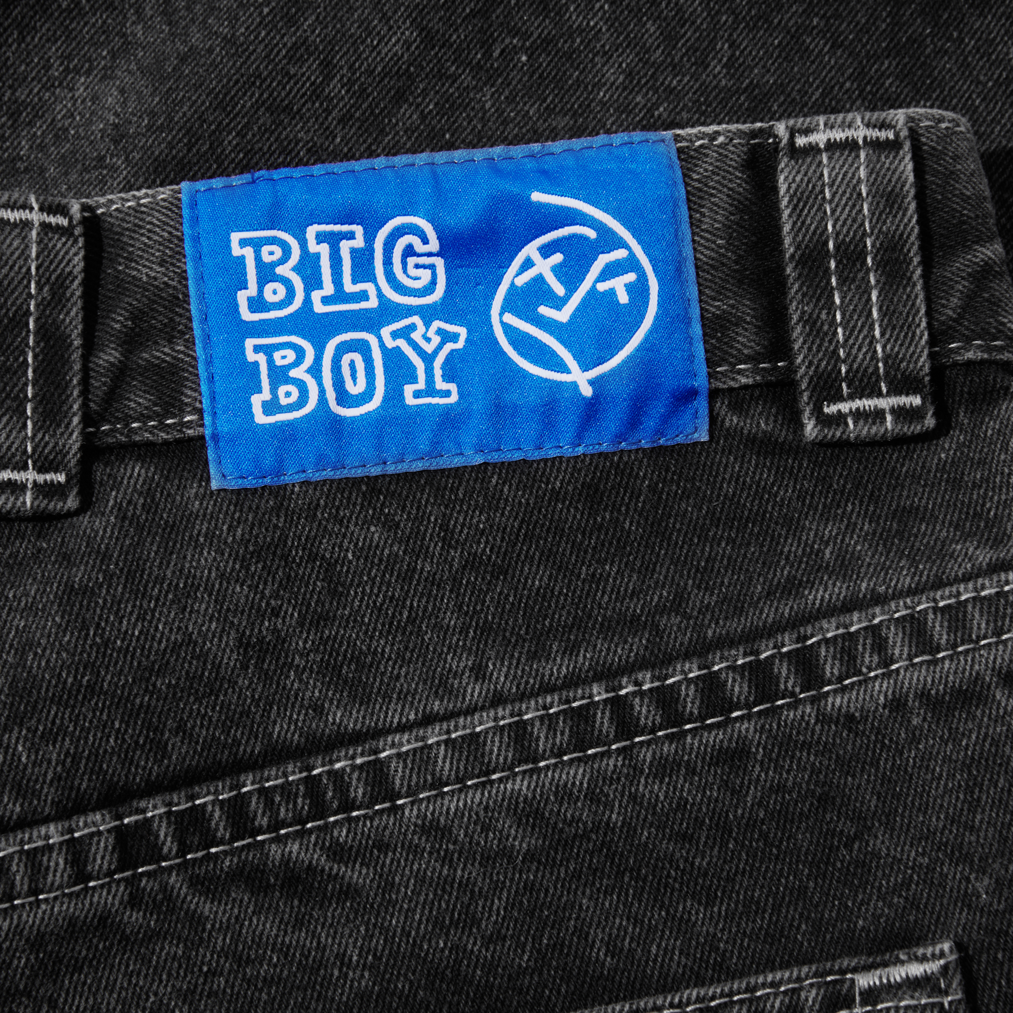 Big Boy Jeans Shorts - Silver Black