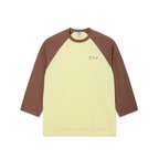 3/4 Sleeve Tee - Cinnamon / Light Yellow