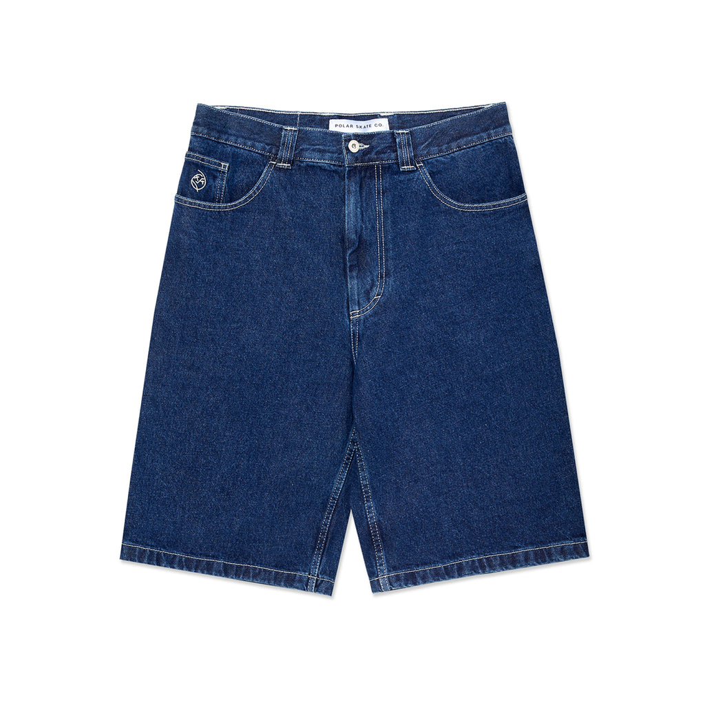 Big Boy Jeans Shorts - Blue / White Stitching