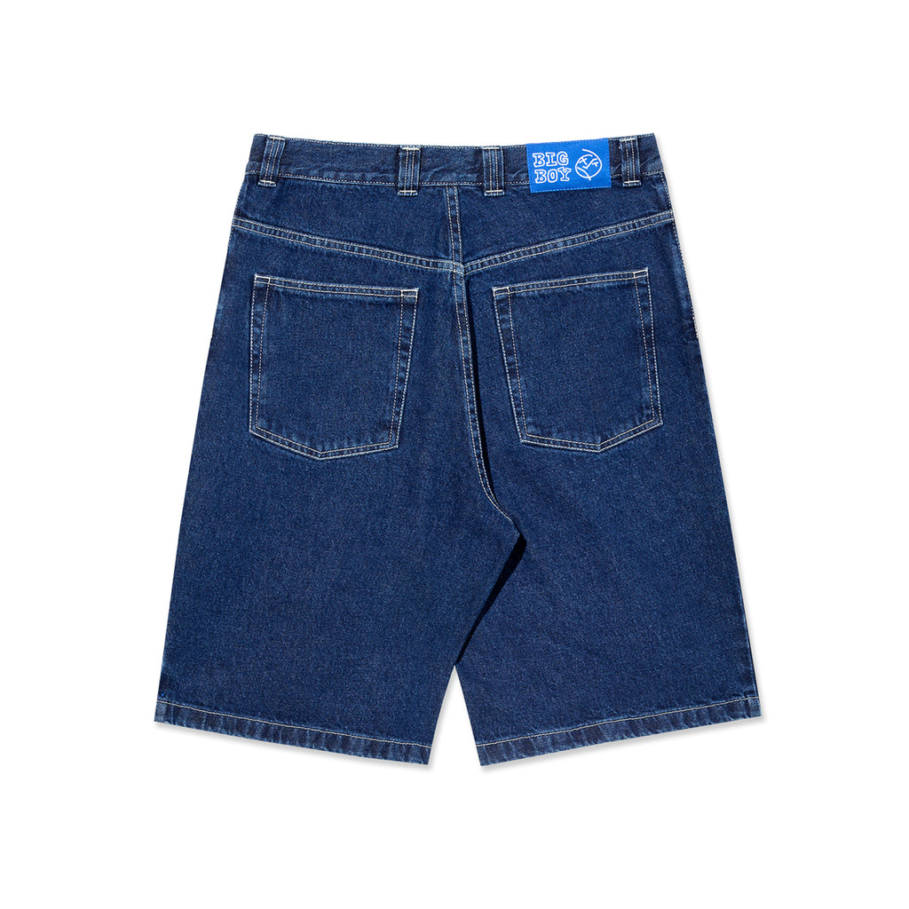 Big Boy Jeans Shorts - Blue / White Stitching