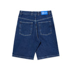 Big Boy Jeans Shorts - Blue / White Stitching