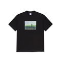 Beach Walk Contrast Tee - Black / Purple