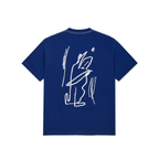 Doodle Tee - Ultramarine / White