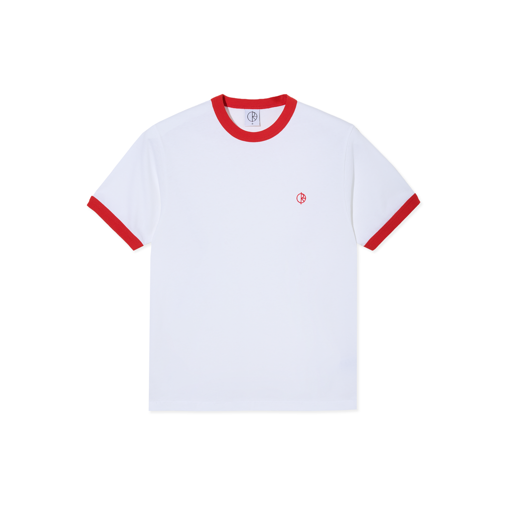 Ringer Tee - White / Red