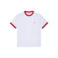 Ringer Tee - White / Red