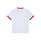 Ringer Tee - White / Red