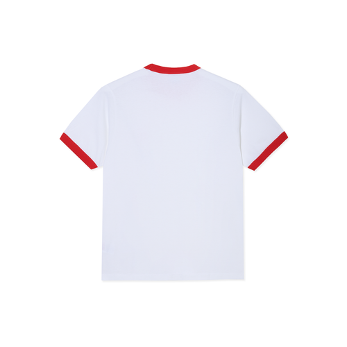 Ringer Tee - White / Red
