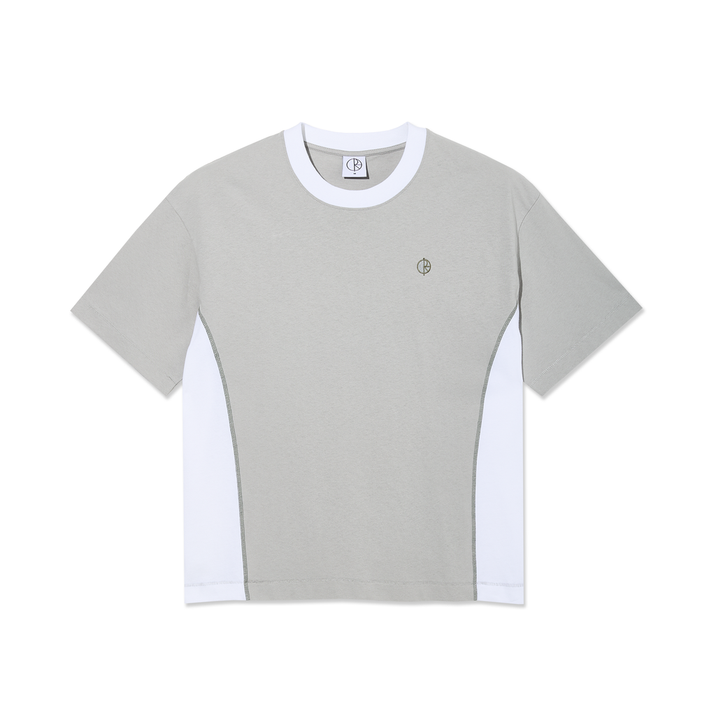 Surf Panel Tee - Silver / White
