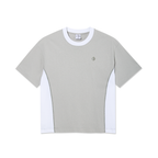 Surf Panel Tee - Silver / White
