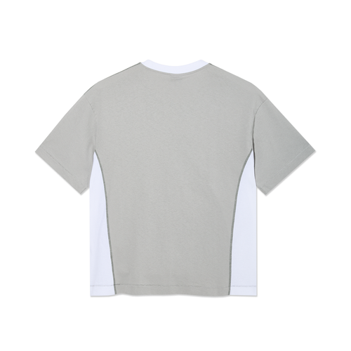 Surf Panel Tee - Silver / White